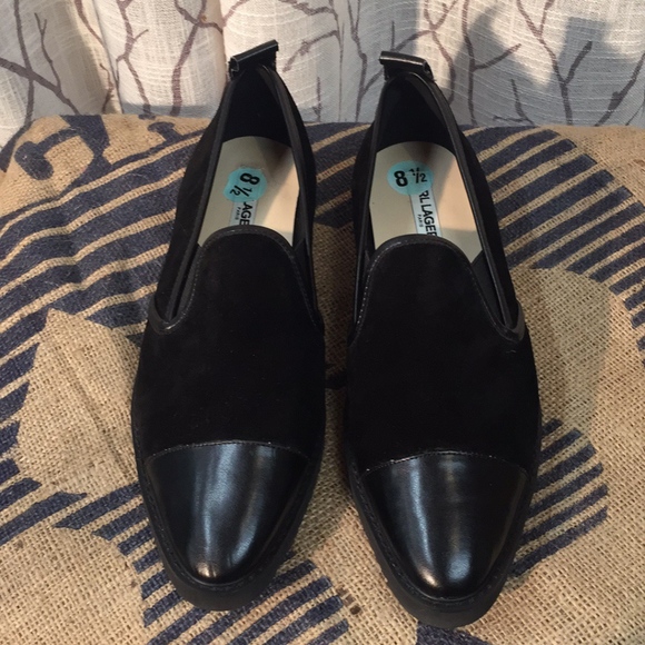 Karl Lagerfield leather and sued loafer pointed - Picture 2 of 8